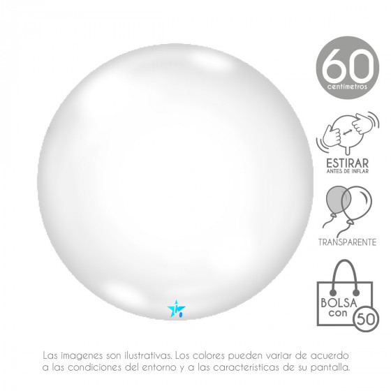 BQ-J-60CM GLOBOS BURBUJA...