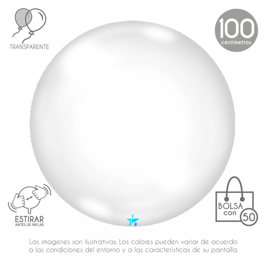 Jenaai 100 globos transparentes de burbujas para rellenar globos Bobo de  11/18/20/24/36 pulgadas, diferentes tamaños, globos transparentes grandes
