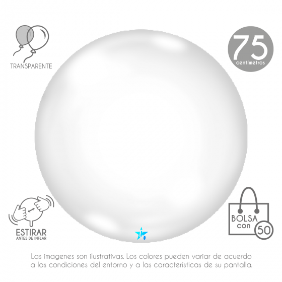 BQ-J-75CM GLOBOS BURBUJA...